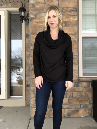 Black 2 way sweater