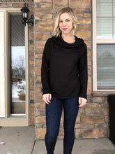 Load image into Gallery viewer, Black 2 way sweater