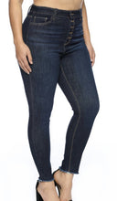 Load image into Gallery viewer, Button fly dark wash jeans