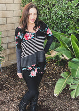 Load image into Gallery viewer, Frozen in Time Color Block Tee