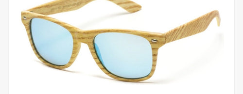Wooden Design Wayfarer Style Sunglasses