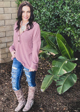 Load image into Gallery viewer, Easy Like Sunday Morning Long Sleeve Top