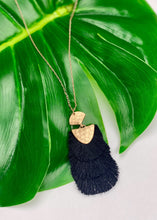 Load image into Gallery viewer, Tiered Fringe Pendant Necklace