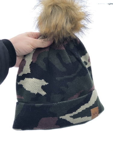 Green camo hat