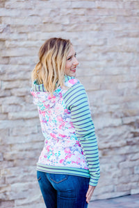 Spring Pattern Mix Double Hoodie