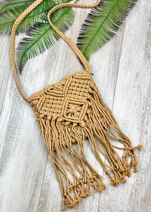 Hippie Chic Macrame Shoulder Bag
