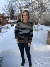 Load image into Gallery viewer, Camo pullover sweater