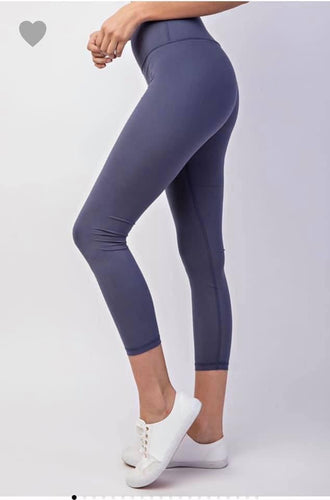 Slate crop leggings