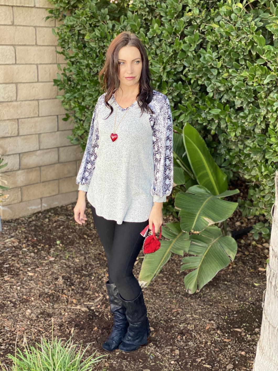 Wild Wonders Balloon Sleeve Top