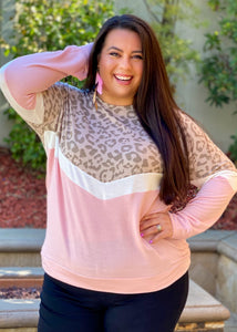 Pink Kitty Long Sleeve Top