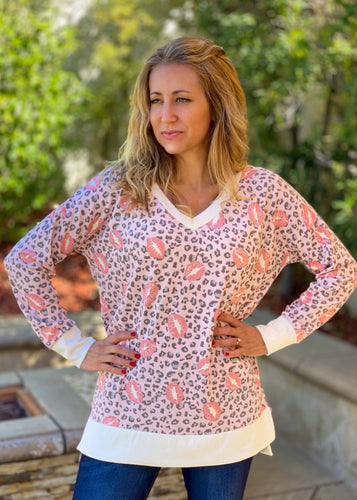 Wild Kisses Long Sleeve Top