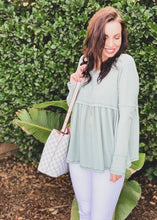 Load image into Gallery viewer, In Harmony Long Sleeve Waffle Knit Top
