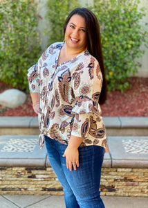 Headed Out West Paisley Button Down
