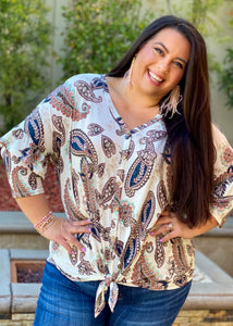 Headed Out West Paisley Button Down